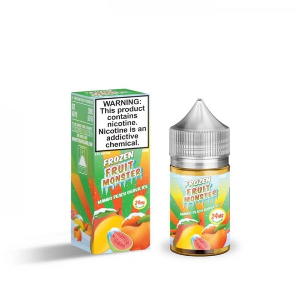 Frozen Fruit Monster Salt Mango Peach Guava Ice eJuice