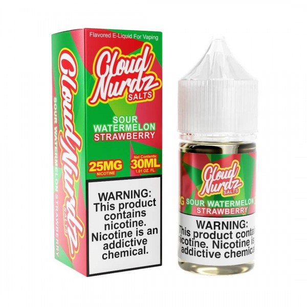 Cloud Nurdz Salts Sour Watermelon Strawberry eJuic...