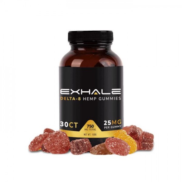 Exhale Wellness Delta 8 Vegan Gummies 750mg