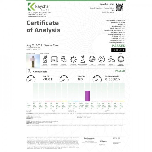 Serene Tree Delta 8 Vape Juice